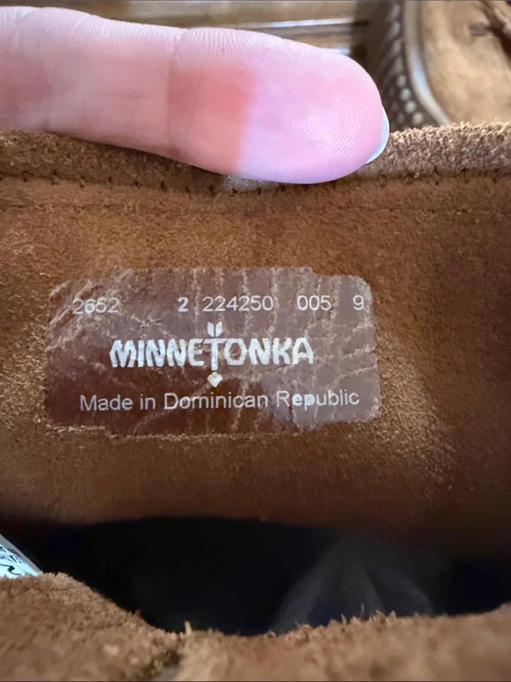 Minnetonka Suede Fringe Moccasin Boots - Rust Tan